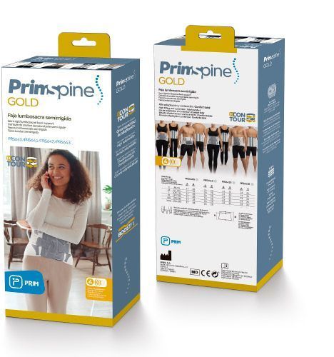 Faja lumbosacra semirrígida Doble tensor | PrimSpine Gold
